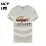 lacoste t-shirt new arrival t-shirt  lacoste sport respirant imprime crocodile 3d white